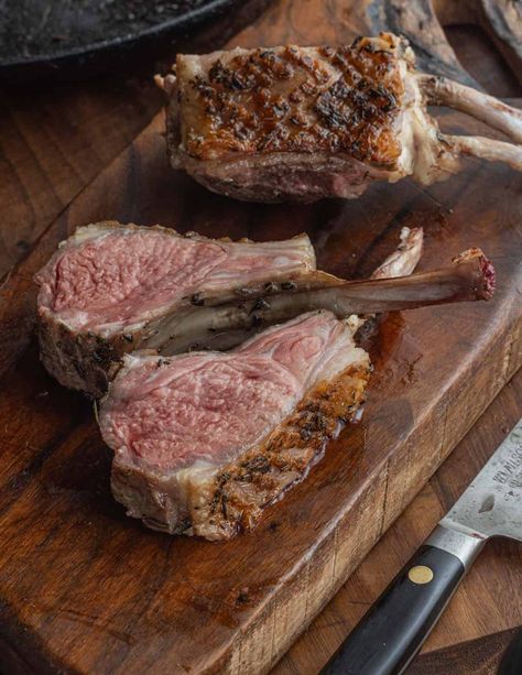 Easy Sous Vide Lamb Chops Lamb Chop Recipes Sous Vide, Sous Vide Lamb Chops, Sous Vide Lamb, Lamp Chops, Cooking Lamb Chops, Veal Chop, Lamb Loin Chops, Lamb Loin, Lamb Chop Recipes