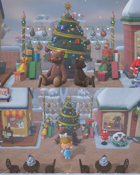 Animal Crossing Island Inspiration Christmas, Jolly Red Animal Crossing, Christmas Island Animal Crossing, Acnh Christmas Entrance Ideas, Christmas Ideas Acnh, Animal Crossing Island Ideas Winter, Animal Crossing Christmas Outfits, Animal Crossing Christmas Stall, Christmas Animal Crossing Ideas