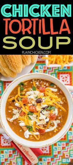 Chicken Tortilla Soup Pioneer Woman, Mexican Chips, Daniels Fast, Freeze Leftovers, Tortilla Soup Easy, Football Recipes, Field Meals, Creamy Chicken Tortilla Soup, Chicken Tortilla Soup Easy