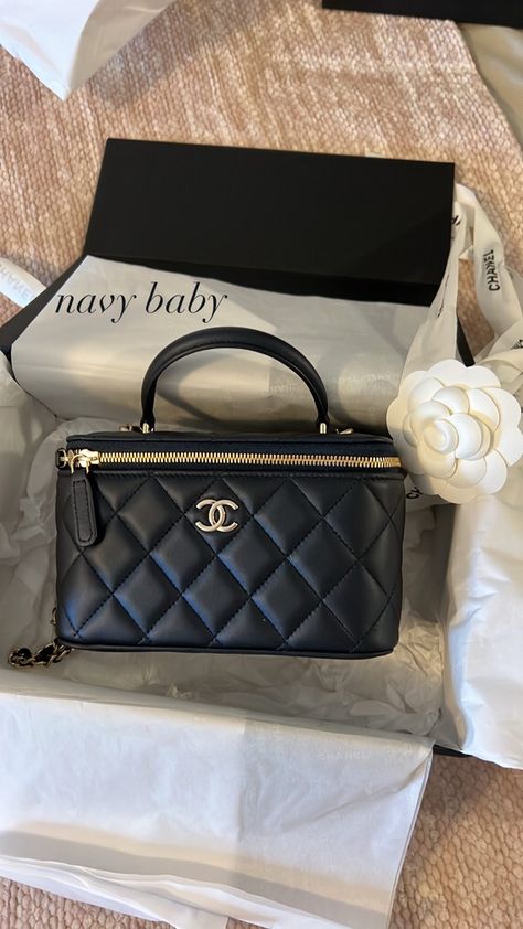 Chanel bag
Navy Chanel flap
Navy Chanel 
Chanel Vanity with Chain
Vanity bag
Luxury handbag
Bag goals Navy Vanity, Navy Chanel, Expensive Bag, Luxury Bags Collection, Minimalist Bag, Vanity Bag, Luxury Purses, Fancy Bags, Bags Aesthetic