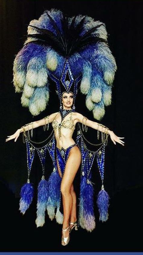 Jubilee Bob Mackie "Vesuvius" showgirl S✧s Las Vegas Showgirl, Air Jordan 1 Blue, Custom Air Jordan 1, Burlesque Outfit, Jordan 1 Blue, Showgirl Costume, Vegas Showgirl, Vintage Burlesque, Burlesque Costumes