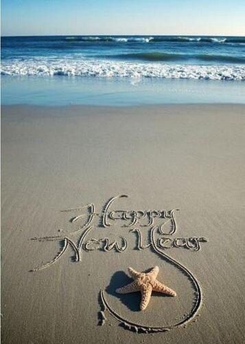 Happy New Year!  Write your message in the sand, take a photo, and email it to your friends this year! Gif Silvester, Happy New Year Message, Happy New Year Pictures, Happy New Year Wallpaper, New Year Pictures, Happy New Year 2018, New Year Message, Happy New Year Quotes, Happy New Year Images