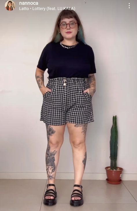 Summer Punk Outfits Plus Size, Plus Size Summer Outfits Alternative, Plus Size Summer Alt Outfits, Plus Size Alt Fashion Summer, Summer Goth Outfits Plus Size, Casual Goth Outfits Summer, Plus Size Punk Fashion, All Black Business Casual Outfits, Summer Alt Outfits