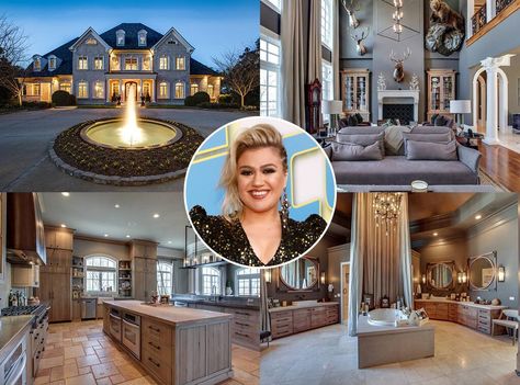 American Idol Winner, Home Real Estate, Sand Volleyball Court, Voice Coach, Kelly Clarkson Home, Kodiak Cakes, Mega Mansions, Cakes Recipes, Private Dock