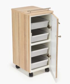 Salon Storage Ideas, Hairdressing Trolley, Makeup Trolley, Pet Store Ideas, Salon Trolley, Baby Furniture Sets, Redken Hair Products, Black Tray, White Tray