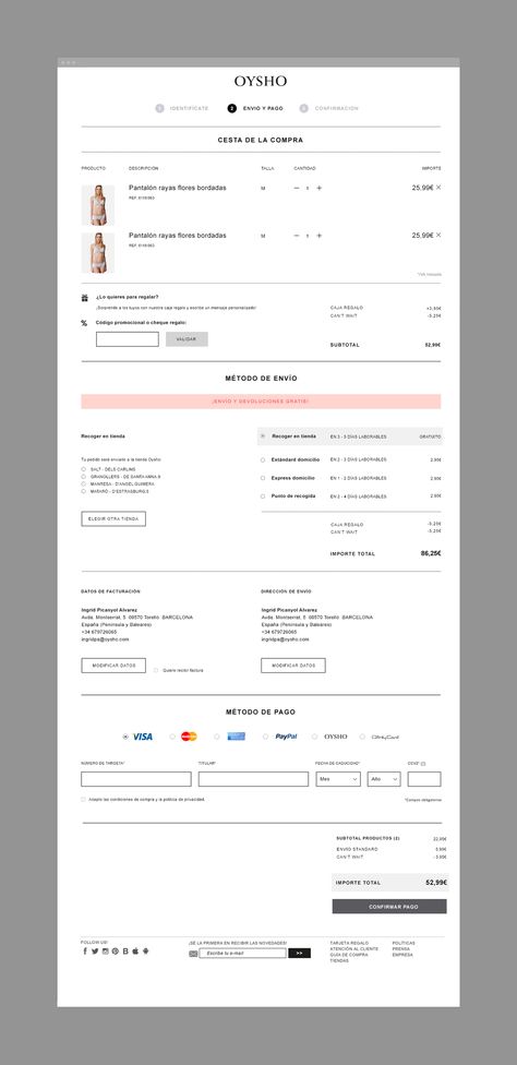 Oysho.com | Ecommerce Redesign on Behance Ecommerce Website Development, Ecommerce Web Design, Ecommerce Websites, Ecommerce Web, Ecommerce Design, Web Ui Design, Web Design Tips, Online Shopping Websites, Best Web Design
