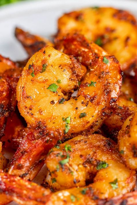 Easy Air Fryer Shrimp - The Stay At Home Chef Fried Shrimp In Air Fryer, Air Fryer Frozen Shrimp, Easy Air Fryer Shrimp, Shrimp In Air Fryer, Shrimp Air Fryer, Air Fryer Shrimp, Easy Dinner Options, Stay At Home Chef, Air Fryer Oven Recipes