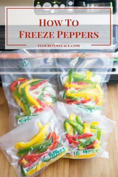 How To Freeze Sweet Bell Peppers. #freezefood #savemoney How To Freeze Peppers, Freeze Peppers, Food Saver Hacks, Freezing Food Guide, Healthy Recipes Crockpot, Vacuum Sealing Food, Food Saver Vacuum Sealer, Freezing Vegetables, Recipes Potato