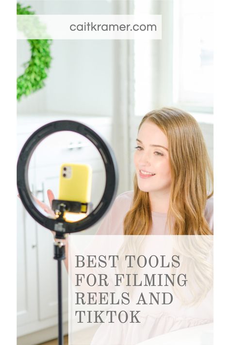 Looking to get started with Instagram Reels or Tiktok for your creative business but not sure where to start? In this blog post, I'm sharing my favorite tools to make filming short-form video a BREEZE! This post is a great place to start if you are hoping to get started on Tiktok or Instagram Reels. Ig Reels, Film Reels, Short Form, Talking Heads, Photographer Branding, On My Mind, Instagram Reels, Create Image, Photography Branding