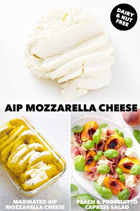 Aip Pizza Recipes, Aip Cheese, Aip Diet Breakfast, Aip Pizza, Aip Sauces, Aip Lifestyle, Mozzarella Cheese Recipe, Aip Protocol, Paleo Cheese