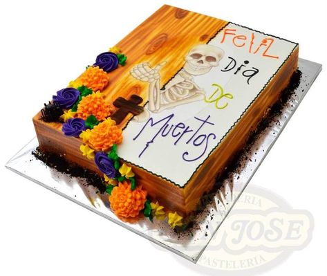 10 Pasteles para Día de Muertos - Pasteles D' Lulú Pastel Rectangular, Día De Muertos, Dia De Muertos, Sprinkles, Pastel, Cake, Halloween