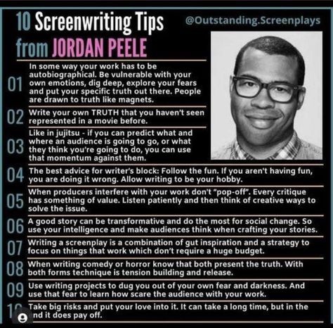 Writing A Movie Script, Black Horror, Screenwriting Tips, Screenplay Writing, Film Tips, Jordan Peele, Creative Writing Tips, Writing Motivation, I Love Cinema