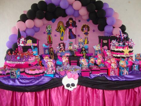 Monster High Decorations, Birthday Themes For Adults, Monster High Birthday Party, Spa Birthday Parties, Monster High Party, Spa Birthday, 9th Birthday, Ever After High, 7th Birthday