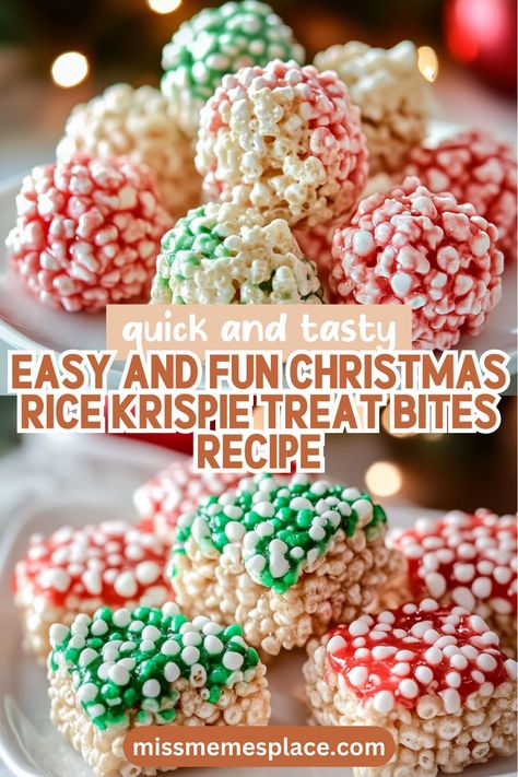 Best Rice Krispie Treats Recipe, Krispie Treats Christmas, Rice Krispie Treats Christmas, Christmas Rice, Rice Krispies Recipe, Rice Krispie Cereal, Festive Food, Rice Crispy Treats, Crispy Treats