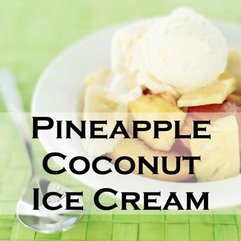 Pineapple Ice Cream Topping, Pineapple Coconut Ice Cream Recipe, Pf Changs Ice Cream Pineapple Coconut, Pineapple Coconut Milk Ice Cream, Pineapple Coconut Ice Cream, Ice Cream In Coconut Shell, Pineapple Soft Serve Ice Cream, Kitchen Aid Ice Cream, Ice Cream Dessert Recipe