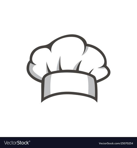 Chef Logo Design Graphics, Chef Hat Illustration, Chef Hat Drawing, Chef Hat Logo, Chef Illustration, Hat Illustration, Cooking Logo, Bakers Kitchen, Chef Logo