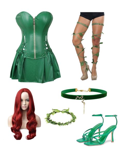 Women's poison ivy Halloween costume, halloween costume ideas, halloween 2023, sexy women's halloween costume, DIY halloween costume Ivy Halloween Costume, Poison Ivy Halloween, Poison Ivy Halloween Costume, Madison Bailey, Diy Halloween Costume, Costume Diy, Halloween 2023, Halloween Costume Ideas, Ideas Halloween