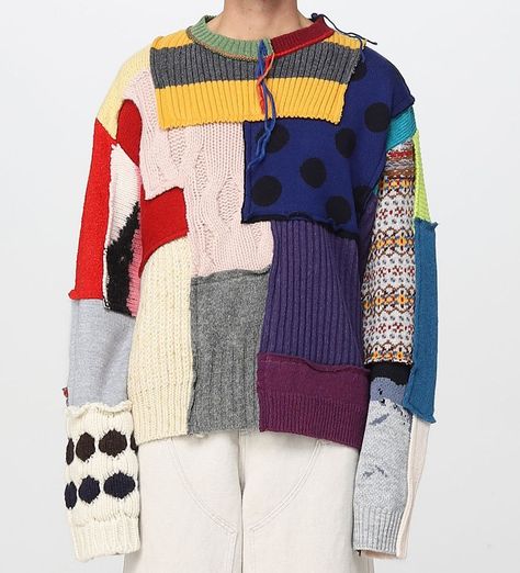 sweaters, cardigan, pullover, hoodies Sweater For Man, Mens Designer Sweaters, Cashmere Sweater Men, Patchwork Clothes, Patchwork Sweater, Multicolor Sweater, Hoodies For Men, Sweater Design, Crochet For Beginners