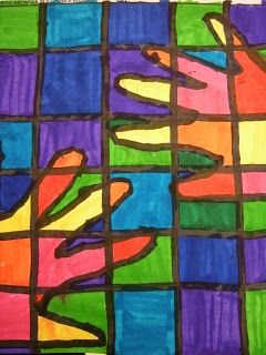 Cool Art Ideas Draw, Cool Art Ideas, Square One Art, Square 1 Art, Grade 1 Art, Art Fundraiser, 2nd Grade Art, 3rd Grade Art, Warm And Cool Colors