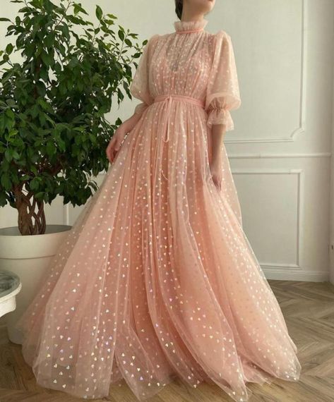 Pink Tulle Evening Dress, Prom Dress Pink, Teuta Matoshi, Tulle Long Prom Dress, Prom Dresses Long Pink, A Line Prom Dress, Pink Evening Dress, Prom Dress Evening, Tulle Evening Dress