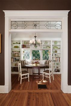 Transom Windows on Pinterest | Window Panels, Panelling and ... 1909 Kitchens, Glass Transom, Transom Window, Transom Windows, Farmhouse Interior, Style Deco, The Dining Room, Traditional Kitchen, Leaded Glass