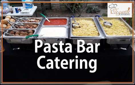 Pasta Bar Catering Wedding Food Pasta, Pasta Bar Wedding Reception, Black And White 16th Birthday, Wedding Pasta Bar, Pasta Bar Ideas, Wedding Pasta, Pasta Bar Party, Bowling Wedding, Pasta Buffet