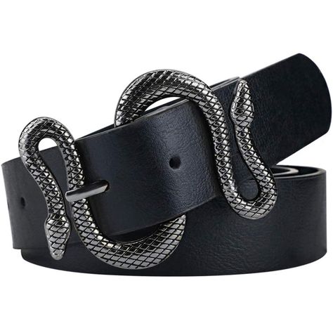 Vintage Leather Snake Buckle Belt *New* Arrives New 28.8 - 32.6 “ Product Details Fabric Type Vegan Leather Care Instructions Dry Cloth Clean Origin Imported Belt For Dress, Snake Belt, Wide Leather Belt, Leather Ring, Jean Belts, Studded Belt, Faux Leather Belts, Black Leather Belt, Vintage Belts