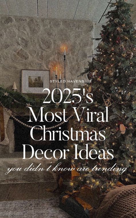 Love neutral holiday decor? We've hand-picked our very fav modern Christmas decor for 2025 - from Christmas tree ideas to Christmas mantles & Christmas tree ideas - this beautiful Christmas decor inspiration is too good to miss! SAVE to your Christmas decorations inspo board for later -- xx Bougie Christmas Aesthetic, Christmas Candelabra Decor, Elegant Tree Decorations, Christmas 2025 Trends Decoration, Christmas Decor 2024-2025, 2025 Christmas Tree Trends, Trending Christmas Tree 2024, Real Tree Decorating Ideas, Christmas Tree With Candles