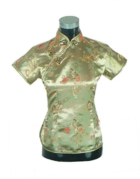 Cheongsam Shirt, Dragon Clothing, Chinese Lady, Dragons Clothes, Silk T Shirt, Tang Suit, Women Shirt Top, Satin Blouses, Chinese Clothing