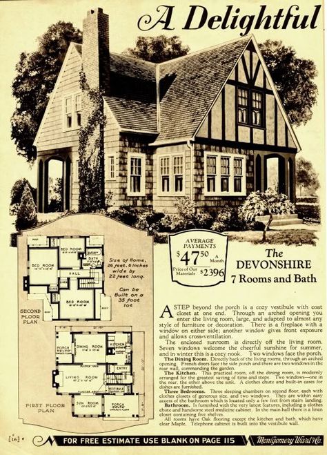 Cottage Style House Plans, Vintage House Plans, Charming Home, Dream Cottage, Victorian Architecture, Ranch House Plans, Cute House, Green House, Small House Plans