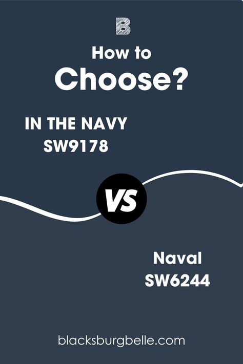 Sherwin-Williams IN THE NAVY vs. Naval Naval Bedroom Sherwin Williams, Naval Vs In The Navy Sherwin Williams, Sherwin Naval, In The Navy Sherwin Williams Exterior, Sherwin Williams In The Navy Vs Naval, In The Navy Sherwin Williams Cabinets, Sherwin Williams Navy Paint Colors, Naval Cabinets Sherwin Williams, Sherwin Williams Naval Cabinets