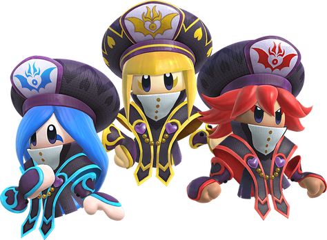 Kirby Three Mage Sisters, The Three Mage Sisters, Kirby Star Allies Three Mage Sisters, Kirby Mage Sisters, Mage Sisters Kirby, Three Mage Sisters, Kirby Drawing, Kirby Star Allies, Sister Pics