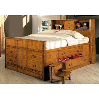 Wooden King Size Bed, Diy Storage Bed, Platform Bed With Drawers, Murphy Bed Ikea, King Size Platform Bed, Captains Bed, Modern Murphy Beds, Bedroom Frames, Bed Frame With Drawers