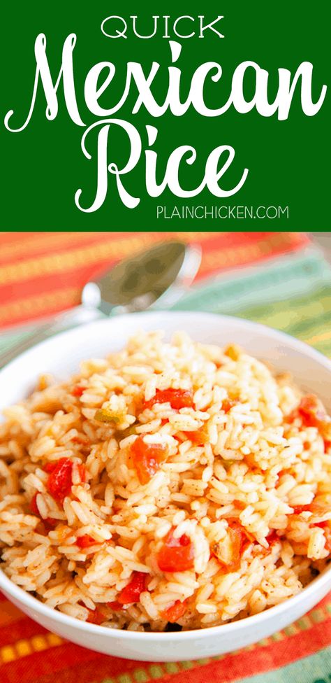 Quick Mexican Rice, Rotel Chili, Mexican Rice Recipe, Rotel Recipes, Mexican Rice Easy, Spanish Rice Recipe, Mexican Rice Recipes, Rice Recipes For Dinner, Mexican Rice