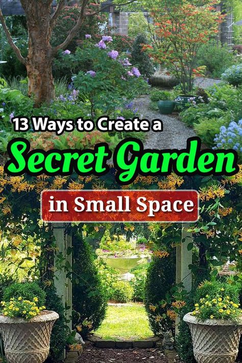 Tiny Garden Landscaping, Garden Design For Small Yard, Small Garden Design Aesthetic, Garden Spaces Design, Small Beautiful Garden Ideas, Small Backyard English Garden, Backyard Gardens Flowers, Secret Garden Yard Ideas, Build A Secret Garden