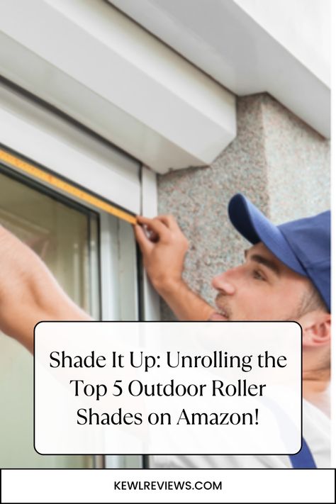 https://www.kewlreviews.com/shade-it-up-unrolling-the-top-5-outdoor-roller-shades-on-amazon/ Porch Shades Outdoor, Dog Landscaping, Outdoor Shade Ideas, Shades With Curtains, Roller Shades Bedroom, Roller Shades Living Room, Curtains Roller, Outdoor Roller Blinds, Porch Shades