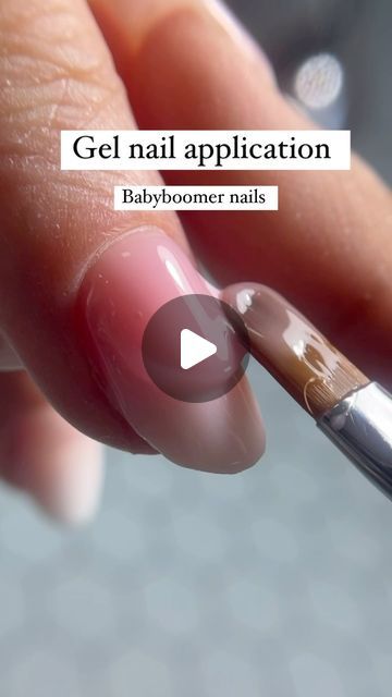 Milky Nails Tutorial, Builder Gel On Natural Nails, Nails Builder Gel, Builder Nails, Baby Boomers Nails, Natural Gel Nails, Builder Gel Nails, Milky Nails, Baby Boom