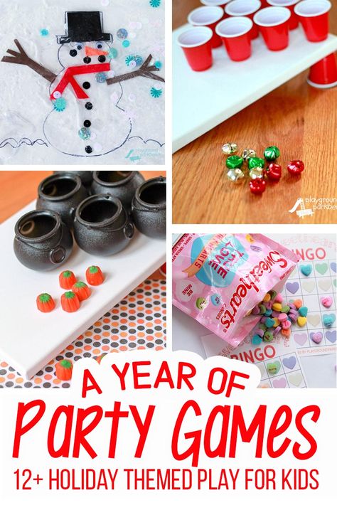 Holiday Party Games - Jingle Bell Toss Christmas Party Games For Kids, Activity Games For Kids, Christmas Gift Games, Xmas Games, Fun Christmas Party Games, Fun Christmas Games, Jingle Bell, Holiday Party Games, Holiday Games