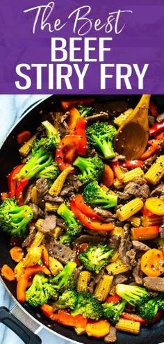 Beef Teriyaki Stir Fry, Beef Stir Fry Recipe, Steak Stirfry Recipes, Easy Beef Stir Fry, Pepper Steak Stir Fry, Frying Recipes, Steak Strips, Bison Recipes, Recipes Steak