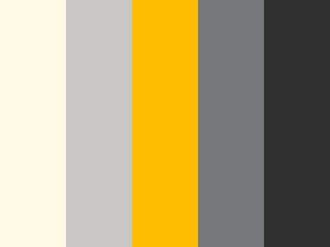 Office Paint Schemes, Grey And White Office, Charcoal Color Palette, Room Color Palette, Guest Room Colors, Painting Corner, Yellow Palette, Office Paint, Color Palette Yellow