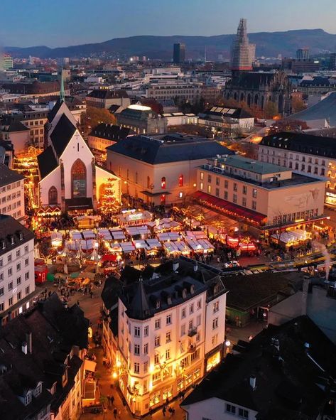 Christmas market in Basel | basel.com Basel Christmas Market, Basel Switzerland Christmas, Switzerland Basel, Switzerland Christmas, Christmas Market Stall, Christmas Markets Germany, Lights Christmas Tree, Semester Abroad, Christmas Destinations