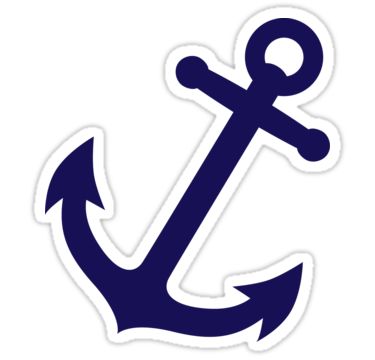 Navy Blue Anchor" Stickers by Fuchs-und-Spatz | Redbubble Anchor Stencil, Anchor Sticker, Nautical Clipart, Nautical Birthday Party, Airplane Birthday Party, Nautical Themed Party, Nautical Birthday, Beach Theme Bathroom, Nautical Party