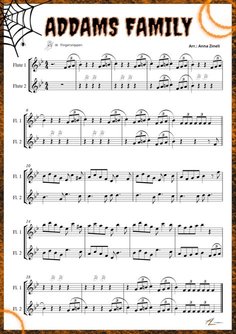 Get ready for some spooky melodies with the harmonious Flute Duet rendition of the Addams Family theme!🎶👻 #flute #music #halloween #addamsfamily #SpookyMusic #halloweenTunes Halloween music, flute music, flute, Querflöte, flöte, φλαουτο, flute duet, spooky melody, spooky music, Halloween Flute Sheet Music, This Is Halloween Flute Sheet Music, Flute Duet Sheet Music, Addams Family Song, Flute Sheet Music Disney, Flute Songs, Free Flute Sheet Music, Addams Family Theme, Spooky Music