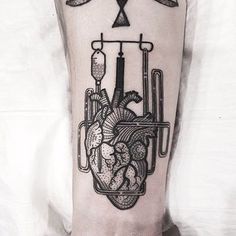 So cool.                                                       … Medical Tattoo, Anatomical Heart Tattoo, Nurse Tattoo, Heart Tattoos, Cool Tattoos For Guys, Heart Tattoo Designs, Instagram Tattoo, Line Work Tattoo, 1 Tattoo