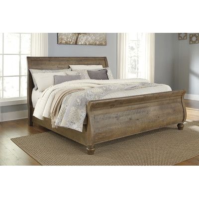 Loon Peak® Battalgazi Sleigh Bed Wood Sleigh Bed, Wood Sleigh, King Sleigh Bed, Queen Sleigh Bed, Modern Murphy Beds, Furniture Casters, Murphy Bed Diy, Murphy Bed Plans, Curved Headboard