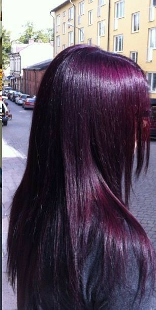 Pelo Color Vino, Rock Your Hair, Hair Color Plum, Magenta Hair, Dark Purple Hair, Plum Hair, Hair Highlights And Lowlights, Violet Hair, Hair Color Burgundy