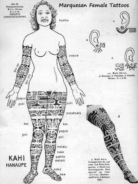 History Of Tattoos, Symbol Tattoos With Meaning, Ethnic Tattoo, Tattoo Museum, Native Tattoos, History Tattoos, Polynesian Art, Marquesan Tattoos, Samoan Tattoo