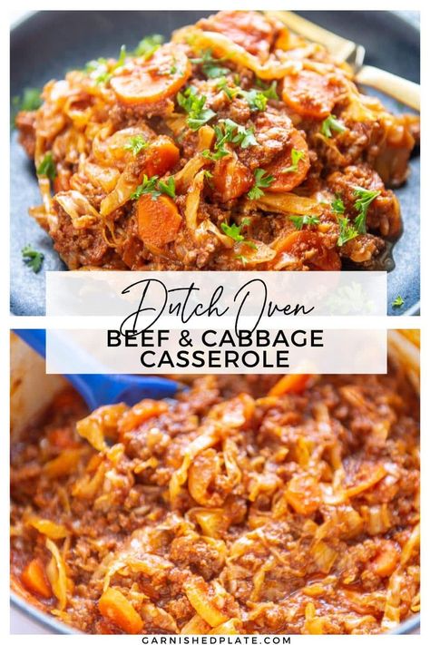 Oven Cabbage, Beef And Cabbage Casserole, Dutch Oven Beef, Sweet And Sour Cabbage, Sour Cabbage, Plate Recipes, Stuffed Cabbage Rolls, Beef And Cabbage, Cabbage Casserole