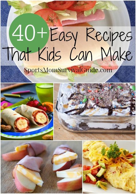 Is it time you start letting your kids help out in the kitchen? Teaching them to cook early is a great life skill that will benefit them down the road. Here is a great list of easy recipes to get your kids started! Recipes Kids Can Make, Cooking With Kids Easy, Cooking With Toddlers, Preschool Cooking, Kids Help, Kids Cooking Recipes, Cooking Classes For Kids, Recipes For Kids, Kids Recipes