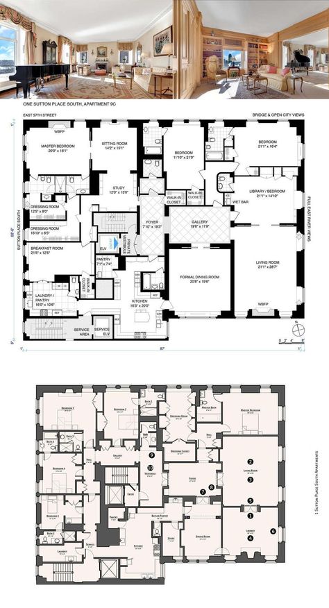 Manhattan Appartement, Snow Apartment, Nyc Apartment Floor Plans, Penthouse Floor Plan, Property Layout, City Living Apartment, Corner Building, Hotel Floor Plan, 3d Floor Plans